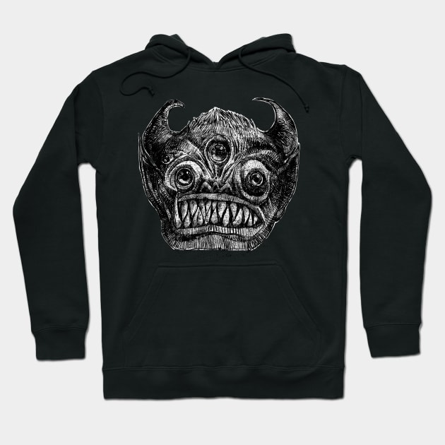 Into The Dark - The Face Hoodie by cowyark rubbark